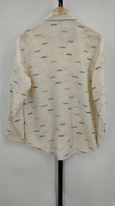 Gianni Versace Womens Long Sleeve Shirt Cream Sleeved Top 50