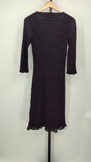 Donna Ricco Womens Mabel Polka Dots Midi Dress Black 6