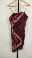 Younique Womens Multi-Pattern Spaghetti Strap Dress Purple M
