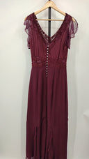 Hopeless Romantic Womens V-Neck Sleeveless Dress Purple Basic Sleeved S