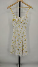 Ruby Rox Womens Spaghetti Strap Floral Print A-Line Dress Juniors White 5