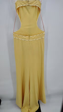 Jovani Beyond Womens Sleeveless Slip Dress Yellow 2