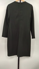 Calvin Klein Womens Crepe Long Sleeve Mini Dress Black 8