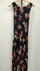 Noc Love Womens Short Sleeve Floral Dress Black Basic Sleeved S