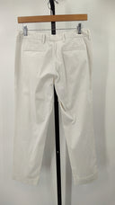 Prada Womens Straight Leg Pants Cream 44