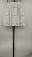Inc International Concepts Womens Eyelet Mini Skirt White Basic S