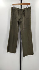 Sanctuary Womens Wide Leg Drawstring Pants Green 28