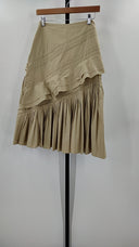 Bertozzi Womens Ruffle Trim Skirt Tan Basic 4
