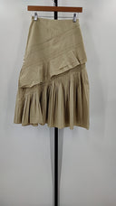 Bertozzi Womens Ruffle Trim Skirt Tan Basic 4