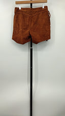 Ralph Lauren Womens Suede Fringe Shorts Brown 4