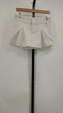 Guess Womens Mini Pleated Skorts Cream Shorts 27