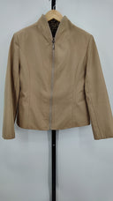 Fendi Womens Full Zip Jacket Tan Outerwear L