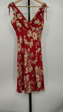 Rampage Womens April Cornell Floral Print Sleeveless Dress Red 5
