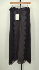 DKNY Womens Strapless Lace Trim Dress Black 8