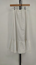 Byer Womens Lace Trim Maxi Skirt White S
