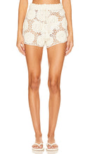 Tularosa Women Zephyr Floral Crochet Shorts White M