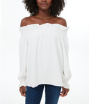 Tuckernuck Women White Off The Shoulder Marguerite Blouse S