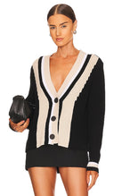 525 Women Varsity Cardigan Sleeved Top Black M