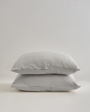 Quince Home Organic Airy Gauze Sham Set Fog Grey Standard Bedding