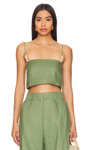 Faithfull The Brand Women Chianti Top Sleeved Green M