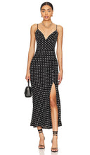 Line & Dot Women Renee Midi Dress Basic Sleeved Black M