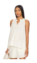Hatch Women The Cassie Halter Top Sleeved White S