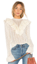 Tularosa Women Manny Sweater Sleeved Top White XS
