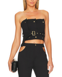 Camila Coelho Women Viola Top Sleeved Black S