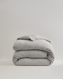 Quince Home Organic Airy Gauze Duvet Cover Fog Grey Bedding Full/Queen