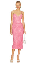 Bardot Women Hadley Midi Lace Dress Basic Sleeved Pink XS