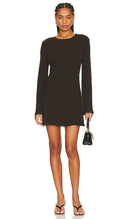 Anemos Women Bell Sleeve Mini Dress Brown L