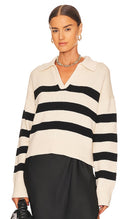 Velvet Women By Graham & Spencer Lucie Sweater Black Cream M