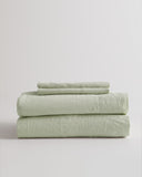 Quince Home European Linen Sheet Set Sage Bedding Queen